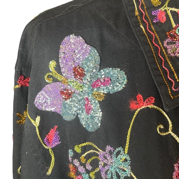 The Quacker Factory Embroidered Beaders Women’s Jacket, size 1X. - Picture 5 of 9